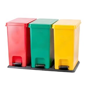 Thùng rác 3 ngăn phân loại rác, cao cấp, giá tốt 2025