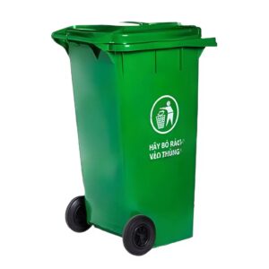 Thùng rác có bánh xe 360 lít nắp kín