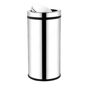 Thùng rác inox nắp lật 45L