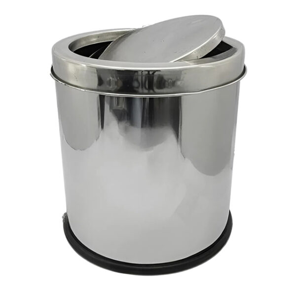 Thùng rác inox nắp lật 5l cao cấp, bền đẹp, giá tốt 2025