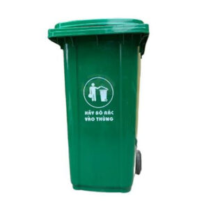 Thùng rác nhựa 240L màu xanh