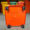 Thùng rác nhựa 60L màu cam