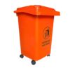 Thùng rác nhựa 60L màu cam
