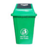 Thùng rác nhựa 60L nắp lật màu xanh
