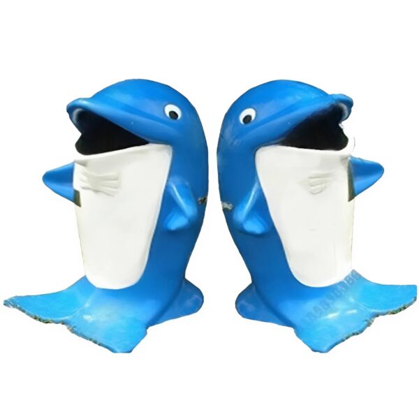 Thùng rác nhựa cá heo 2