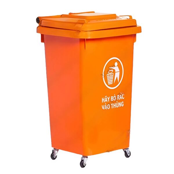 Thùng rác nhựa nắp kín dung tích 90 lít