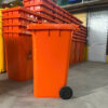 Thùng rác nhựa 240L màu cam