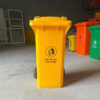 Thùng rác nhựa 120L màu vàng