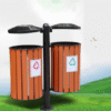 Thùng rác gỗ treo đôi có gạt tàn