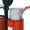 Thùng rác gỗ treo đôi có gạt tàn