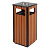 Thùng rác gỗ có gạt tàn thuốc