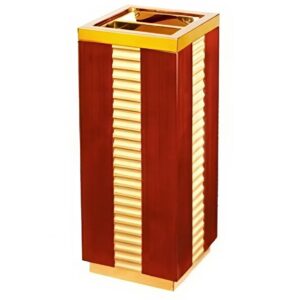 Thùng rác gỗ có gạt tàn thuốc cao cấp