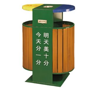 Thùng rác gỗ ngoài trời A37-X