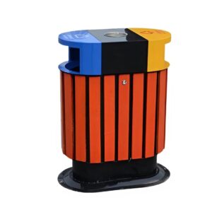 Thùng rác giả gỗ ngoài trời