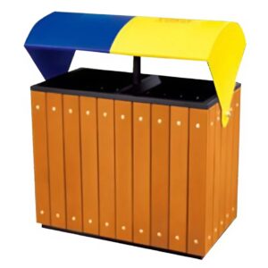 Thùng rác gỗ đôi A78-G