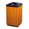 Thùng rác ngoài trời bọc gỗ A78-M