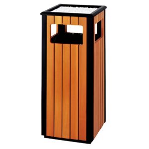 Thùng rác gỗ công cộng