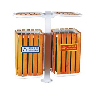 Thùng rác ngoài trời bằng gỗ