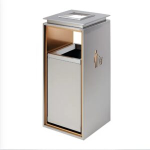 Thùng rác inox sảnh đẹp sang trọng A5, phủ Nano cao cấp, chống bám vân tay