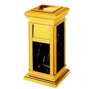 Thùng rác inox đá hoa cương A15