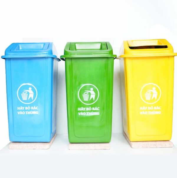 Thùng rác cố định 60 lít