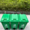 Thùng rác 40L dậm chân có bánh xe